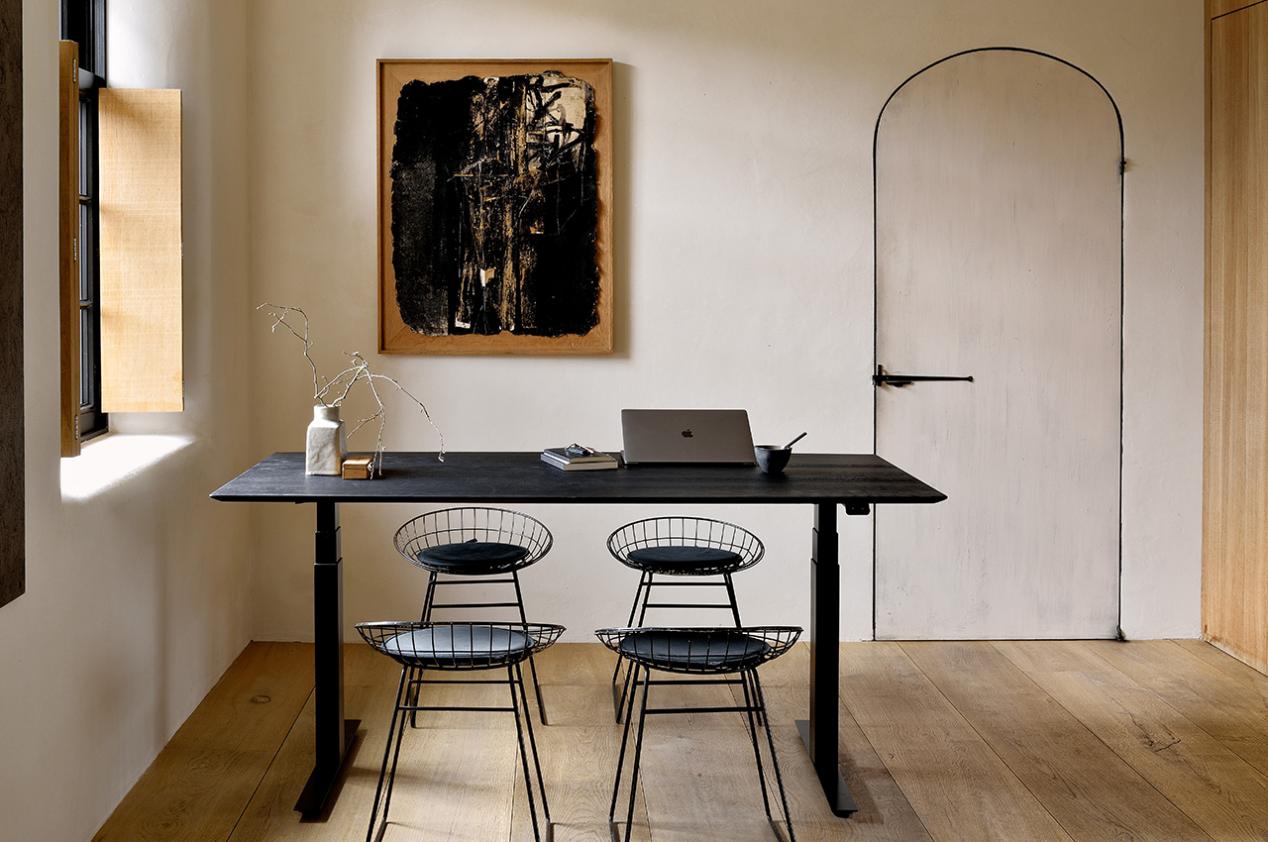 Plateau en chêne noir - pour le bureau ajustable Bok, Ethnicraft
