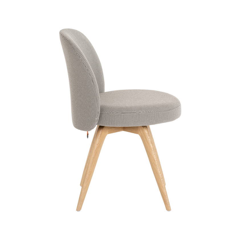 Chaise Neo  piétement bois avec ancrage central, Mobitec