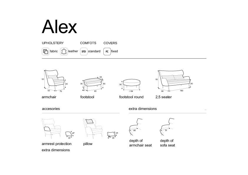Alex, Sits