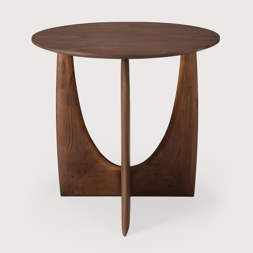 Table d&#039;appoint Geometric en teck - brun, Ethnicraft