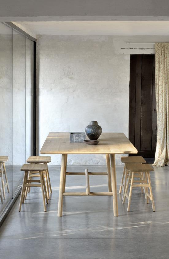 Tabouret Osso en chêne huilée H48, Ethnicraft