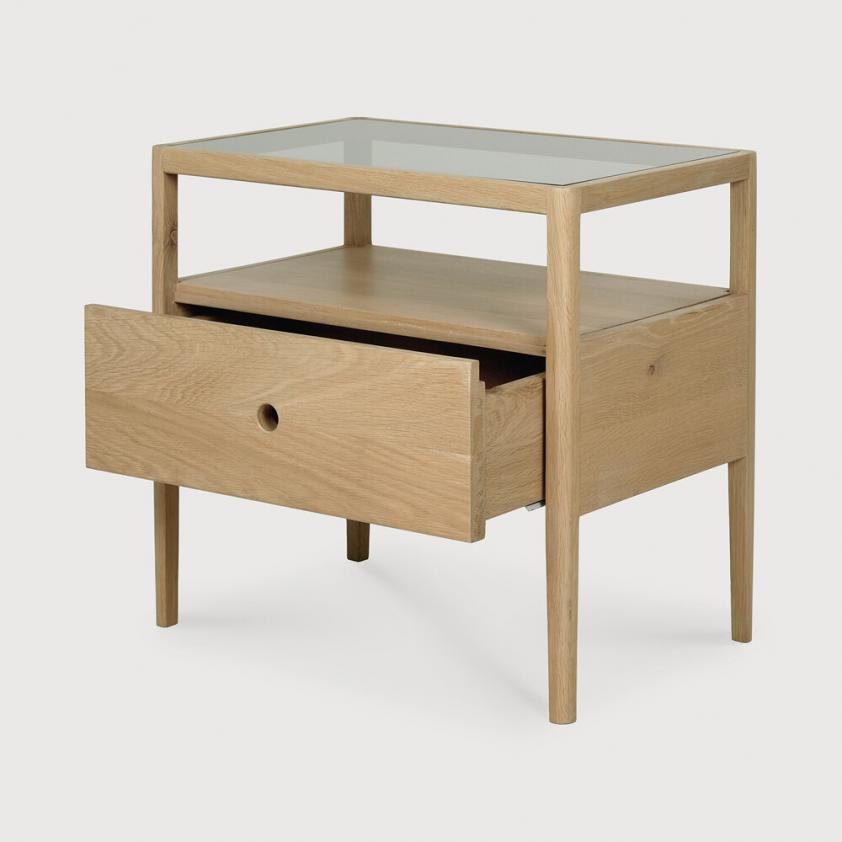 Table de chevet Spindle en chêne, Ethnicraft
