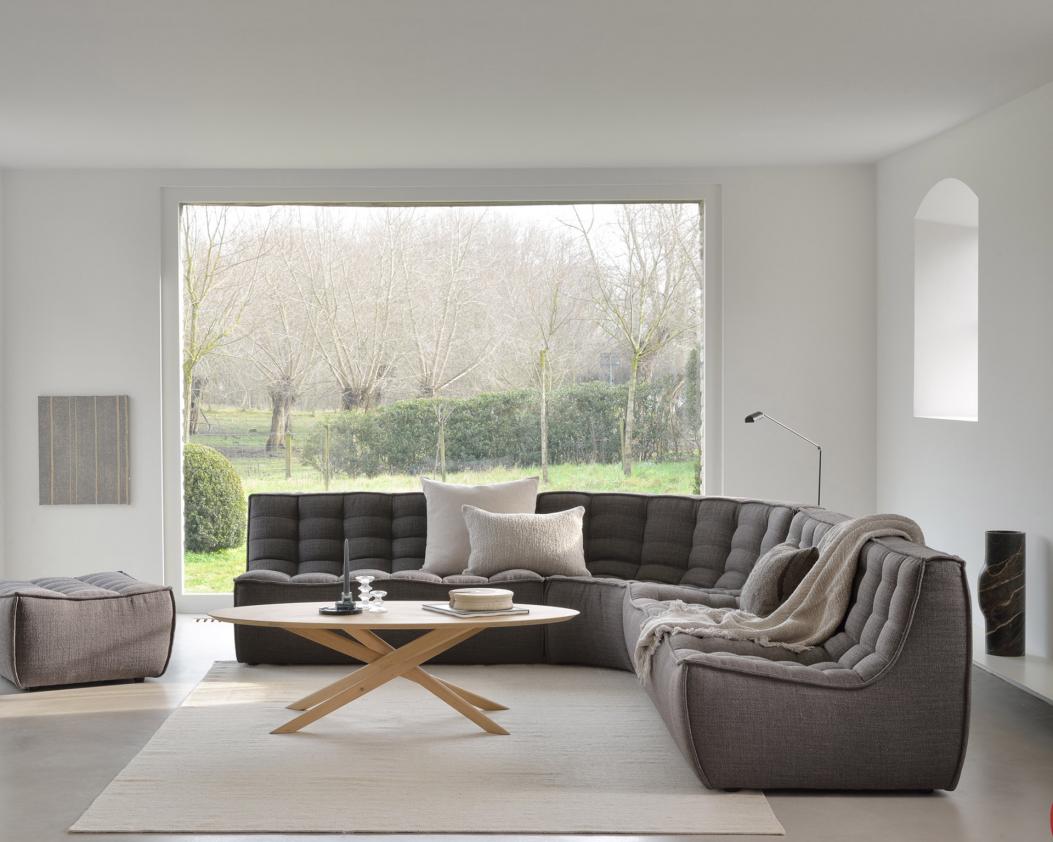 Table basse Mikado ovale en chêne, Ethnicraft