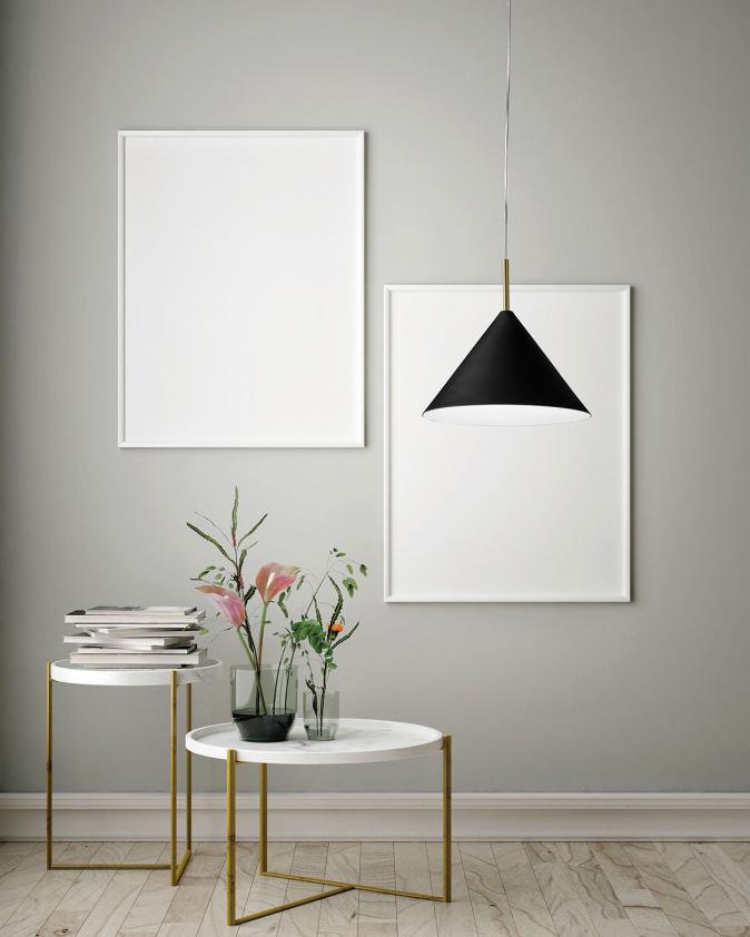 Lampe suspension en métal Samoi, Miloox
