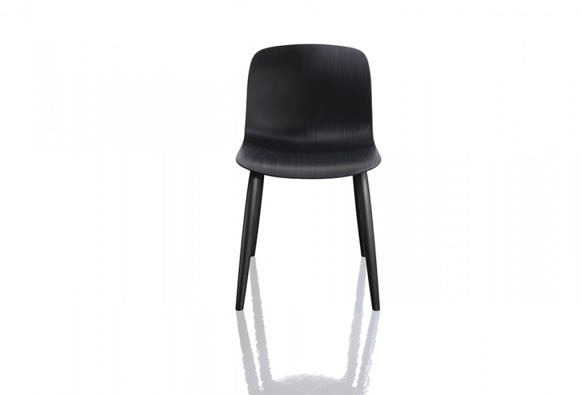 Chaise empilable Troy Assise Bois, Magis