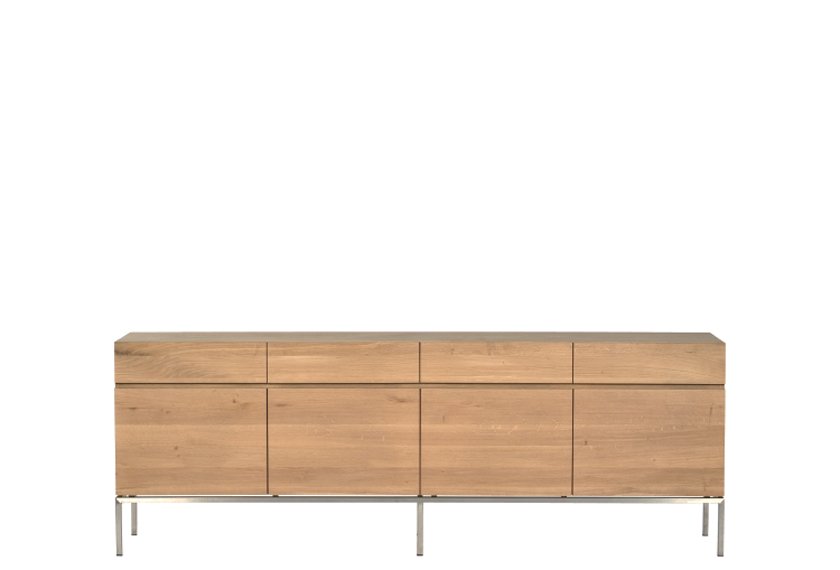 Buffet bas chêne 4 portes Ligna, Ethnicraft