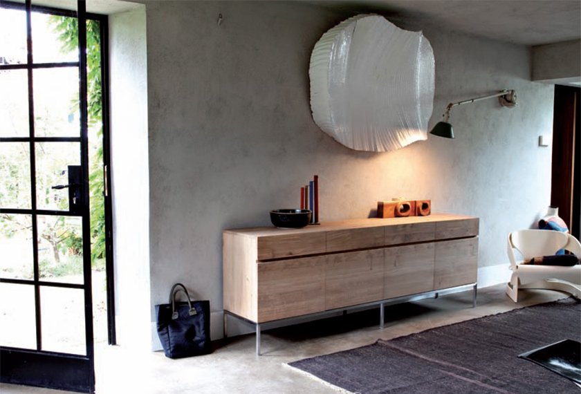Buffet bas chêne 4 portes Ligna, Ethnicraft