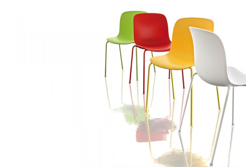 Chaise empilable Troy Assise Plastique, Magis