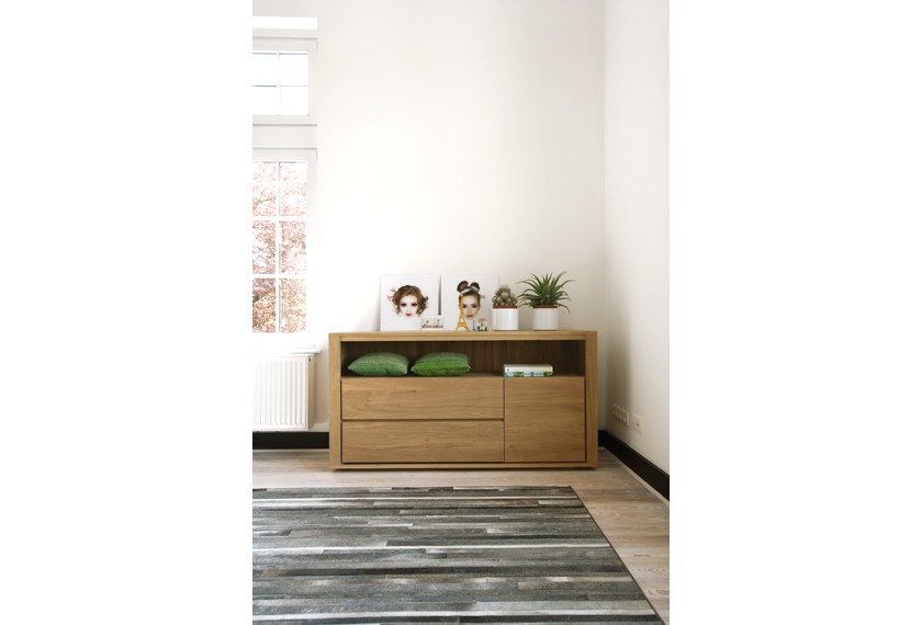 Commode chêne 1 porte 2 tiroirs Shadow, Ethnicraft
